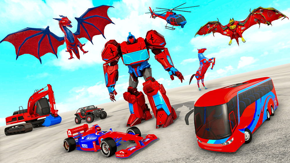 Multi Robot Car Transform Bat