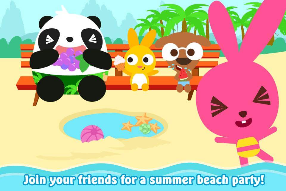 Purple Pink Summer Beach