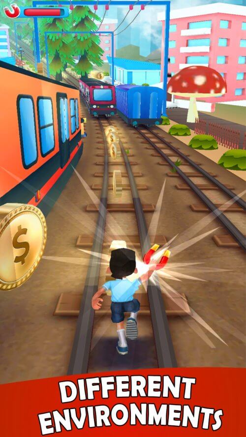 Subway escape: casual surfers