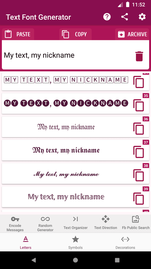 Text Font Generator