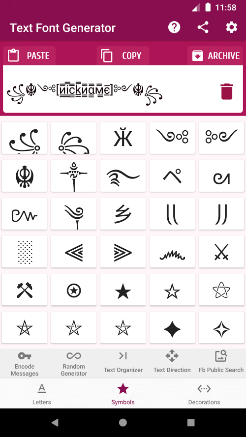 Text Font Generator