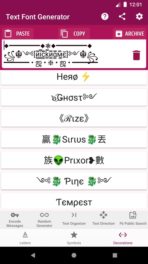 Text Font Generator