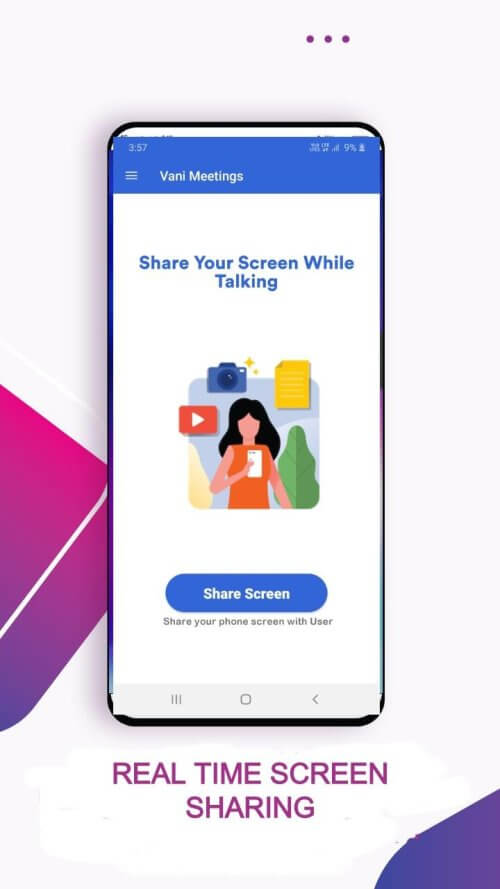 Vani Meetings – Share Screen