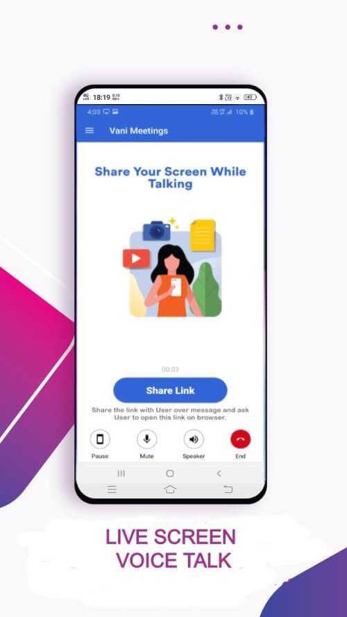 Vani Meetings – Share Screen