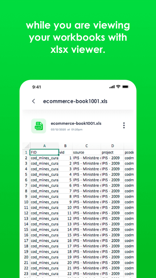 Xlsx File Reader & Xls Viewer