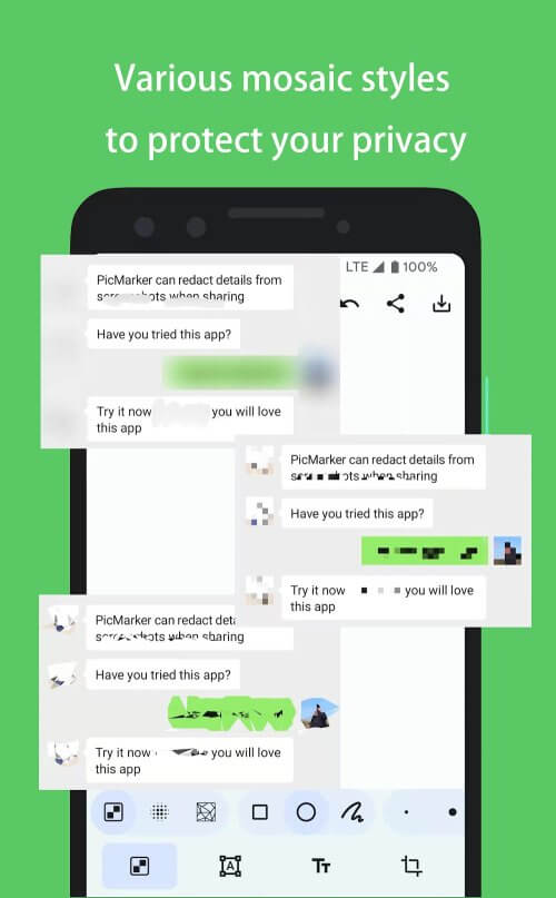 PicMarker: Blur & Markup